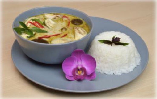 Kaeng Khiao Wan — grünes Thai-Curry mit Reis