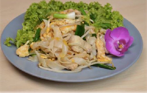 Kuay Thiao Kua Gai — gebratene Nudeln mit Huhn