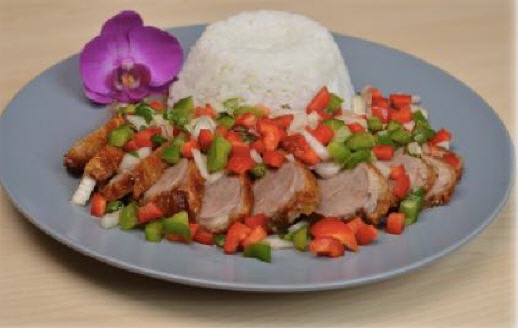 Ped Rad Sauce Makam — knusprige Ente mit Tamarindensauce